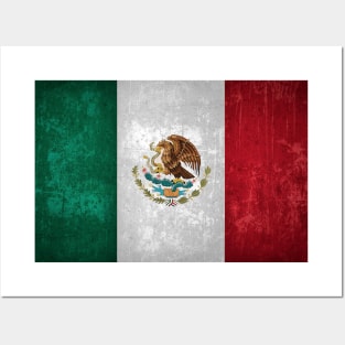 Mexican Flag Mask Posters and Art